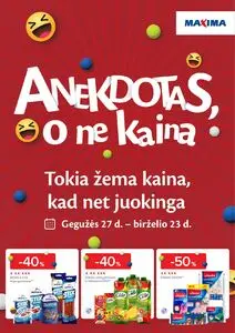Reklaminis laikraštis Maxima, galioja nuo 2025-05-27 iki 2025-06-23.