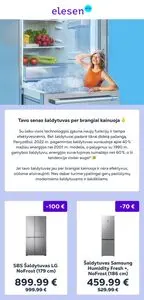 Reklaminis laikraštis Elesen (buv. Avitela ir Elektromarkt), galioja nuo 2025-06-17 iki 2025-06-23.
