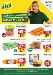 Reklaminis laikraštis Iki, galioja nuo 2025-06-23 iki 2025-06-29.