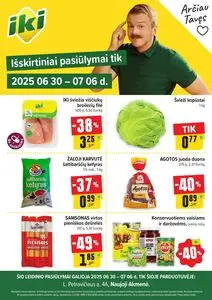 Reklaminis laikraštis Iki, galioja nuo 2025-06-30 iki 2025-07-06.