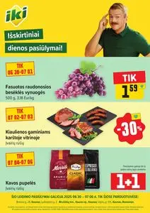 Reklaminis laikraštis Iki, galioja nuo 2025-06-30 iki 2025-07-06.