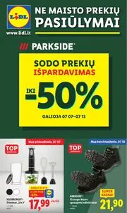 Reklaminis laikraštis Lidl, galioja nuo 2025-07-07 iki 2025-07-13.
