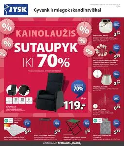 Reklaminis laikraštis JYSK, galioja nuo 2025-07-01 iki 2025-07-14.