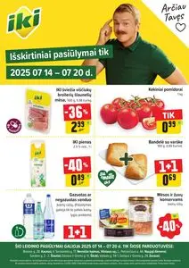 Reklaminis laikraštis Iki, galioja nuo 2025-07-14 iki 2025-07-20.