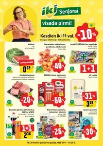 Reklaminis laikraštis Iki, galioja nuo 2025-07-14 iki 2025-07-20.