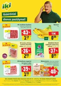 Reklaminis laikraštis Iki, galioja nuo 2025-07-21 iki 2025-07-27.
