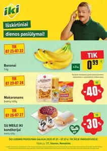 Reklaminis laikraštis Iki, galioja nuo 2025-07-21 iki 2025-07-27.