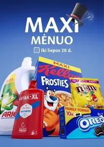 Reklaminis laikraštis Maxima, galioja nuo 2025-07-01 iki 2025-07-28.