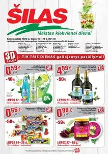 Reklaminis laikraštis Šilas, galioja nuo 2025-07-16 iki 2025-07-29.