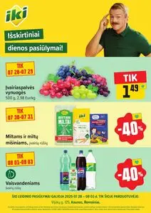 Reklaminis laikraštis Iki, galioja nuo 2025-07-28 iki 2025-08-03.