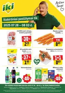Reklaminis laikraštis Iki, galioja nuo 2025-07-28 iki 2025-08-03.