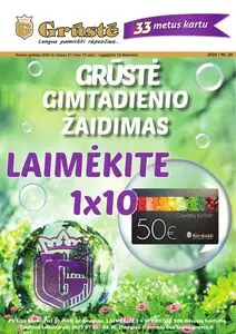 Reklaminis laikraštis Grūstė, galioja nuo 2025-07-21 iki 2025-08-10.