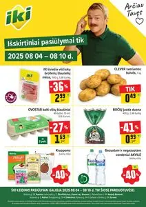 Reklaminis laikraštis Iki, galioja nuo 2025-08-04 iki 2025-08-10.