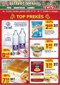 Reklaminis laikraštis Čia, galioja nuo 2025-07-29 iki 2025-08-11.