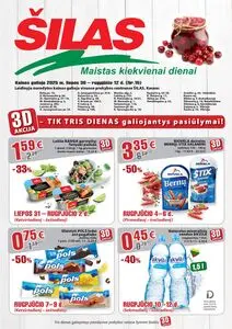 Reklaminis laikraštis Šilas, galioja nuo 2025-07-30 iki 2025-08-12.