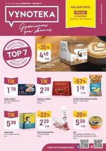 Reklaminis laikraštis Vynoteka, galioja nuo 2025-08-04 iki 2025-08-17.
