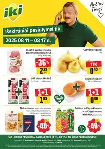 Reklaminis laikraštis Iki, galioja nuo 2025-08-11 iki 2025-08-17.