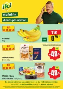 Reklaminis laikraštis Iki, galioja nuo 2025-08-11 iki 2025-08-17.