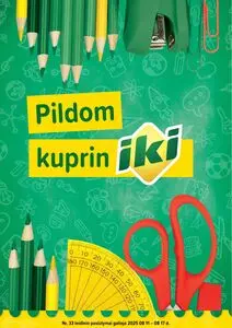 Reklaminis laikraštis Iki, galioja nuo 2025-08-11 iki 2025-08-17.