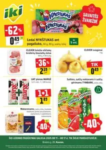 Reklaminis laikraštis Iki, galioja nuo 2025-08-11 iki 2025-08-17.