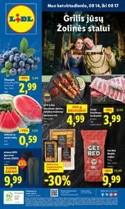 Reklaminis laikraštis Lidl, galioja nuo 2025-08-14 iki 2025-08-17.