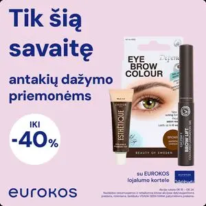 Reklaminis laikraštis Eurokos, galioja nuo 2025-08-18 iki 2025-08-24.