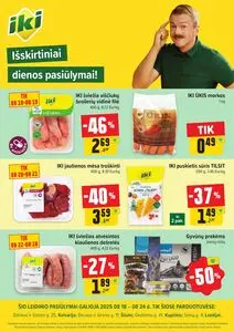 Reklaminis laikraštis Iki, galioja nuo 2025-08-18 iki 2025-08-24.