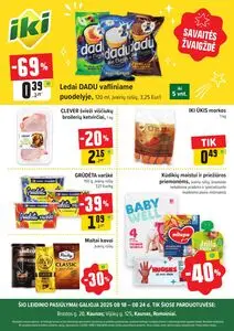 Reklaminis laikraštis Iki, galioja nuo 2025-08-18 iki 2025-08-24.