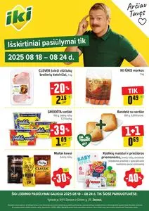 Reklaminis laikraštis Iki, galioja nuo 2025-08-18 iki 2025-08-24.