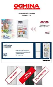 Reklaminis laikraštis Ogmina, galioja nuo 2025-08-18 iki 2025-08-24.