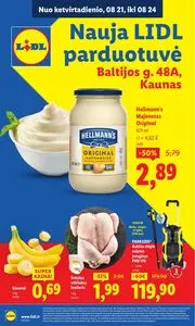 Reklaminis laikraštis Lidl, galioja nuo 2025-08-21 iki 2025-08-24.
