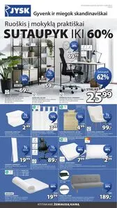 Reklaminis laikraštis JYSK, galioja nuo 2025-08-12 iki 2025-08-25.