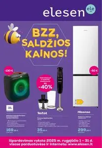 Reklaminis laikraštis Elesen (buv. Avitela ir Elektromarkt), galioja nuo 2025-08-01 iki 2025-08-31.