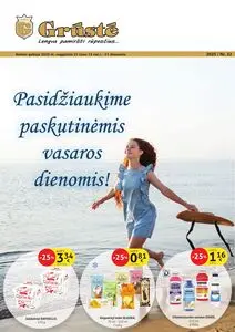 Reklaminis laikraštis Grūstė, galioja nuo 2025-08-21 iki 2025-08-31.