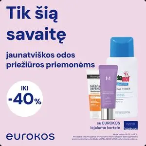 Reklaminis laikraštis Eurokos, galioja nuo 2025-08-25 iki 2025-08-31.