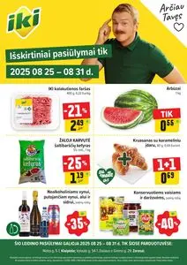 Reklaminis laikraštis Iki, galioja nuo 2025-08-25 iki 2025-08-31.