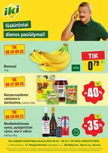 Reklaminis laikraštis Iki, galioja nuo 2025-08-25 iki 2025-08-31.