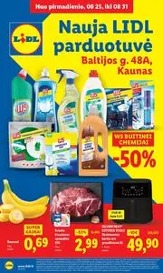 Reklaminis laikraštis Lidl, galioja nuo 2025-08-25 iki 2025-08-31.