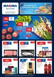 Reklaminis laikraštis Maxima, galioja nuo 2025-08-26 iki 2025-09-01.