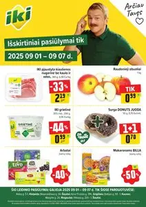 Reklaminis laikraštis Iki, galioja nuo 2025-09-01 iki 2025-09-07.