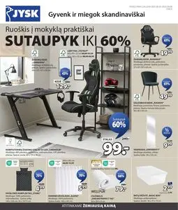 Reklaminis laikraštis JYSK, galioja nuo 2025-08-26 iki 2025-09-08.