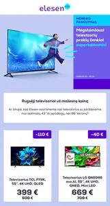 Reklaminis laikraštis Elesen (buv. Avitela ir Elektromarkt), galioja nuo 2025-09-04 iki 2025-09-10.