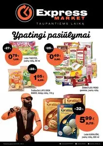 Reklaminis laikraštis Express Market, galioja nuo 2025-08-24 iki 2025-09-13.