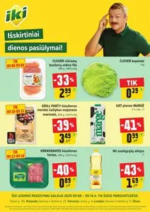 Reklaminis laikraštis Iki, galioja nuo 2025-09-08 iki 2025-09-14.