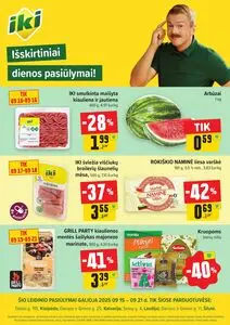Reklaminis laikraštis Iki, galioja nuo 2025-09-15 iki 2025-09-21.
