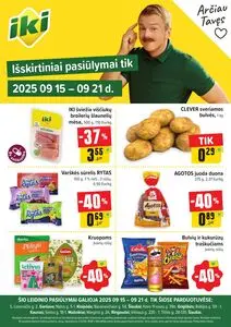 Reklaminis laikraštis Iki, galioja nuo 2025-09-15 iki 2025-09-21.