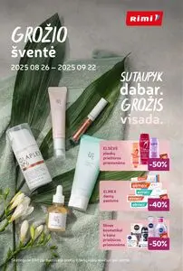 Reklaminis laikraštis Rimi, galioja nuo 2025-08-26 iki 2025-09-22.