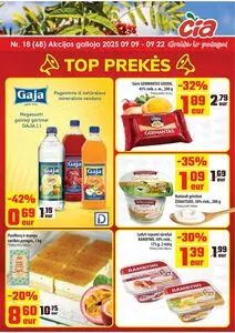 Reklaminis laikraštis Čia, galioja nuo 2025-09-09 iki 2025-09-22.