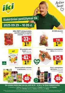 Reklaminis laikraštis Iki, galioja nuo 2025-09-29 iki 2025-10-05.