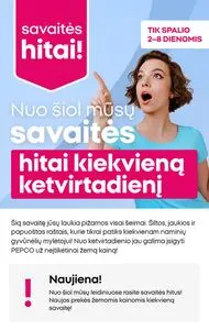Reklaminis laikraštis PEPCO, galioja nuo 2025-10-02 iki 2025-10-08.